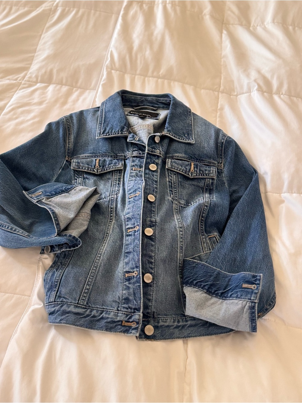 Classic Woman Denim Jacket - Blue - Picture 2 of 12